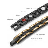 Magnetic Stainless Bracelet for Women Power Therapy Magnetite Health Care 