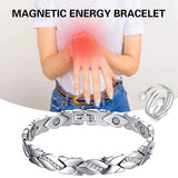 Magnetic Arthritis Pain Relief Bracelet with Crystal