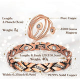 Magnetic Arthritis Pain Relief Bracelet with Crystal