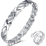 Magnetic Arthritis Pain Relief Bracelet with Crystal