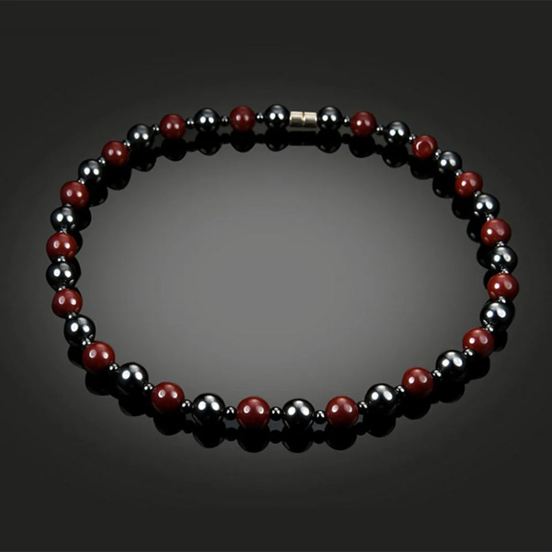 Magnetic Hematite Necklace Red Health Jewelry