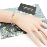 Victorian Style Silver Bracelet Spring Link Chain 925 Silver Jewelry