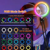 Adjustable Swivel Arm Magnifier Clamp 3 Color Illumination