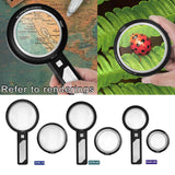 Magnifying Glass with Light 6 LED and 2 Lens LED Illuminated Magnifier