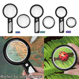 Magnifying Glass with Light 6 LED and 2 Lens LED Illuminated Magnifier