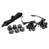 10/15/20/25X Eye Jeweler Watch Repair Magnifier with LED