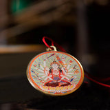 Maha Cundi Bodhisattva Buddha Small Thangka Tibetan Buddhism Pendant