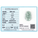 Hand Carved Jade Rat Zodiac Emerald Necklace Pendant