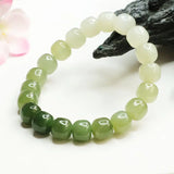 Hand Carved Natural Hetian Jade Bracelets Men Women Couples Bangles