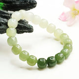 Hand Carved Natural Hetian Jade Bracelets Men Women Couples Bangles