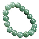Hand Carved Myanmar Jade Bracelet Emerald Jewelry