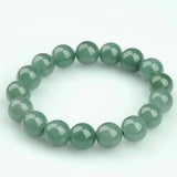 Hand Carved Myanmar Jade Bracelet Emerald Jewelry