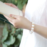 Hetian Jade Bracelet Handmade Fine Jewelry Men Women Couple