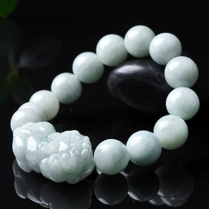 Jade Lucky Pixiu Bracelet Bangle Charm Jewelry Men Women Couple Gift