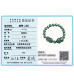 Jade Pixiu Bracelet Green Emerald Bangles Men Women Couple