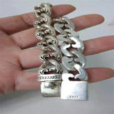 Tibetan Silver Inlaid Bracelet Bangles Personality Charm Jewelry