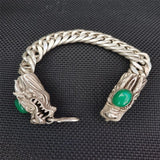 Tibetan Silver Inlaid Bracelet Bangles Personality Charm Jewelry