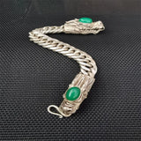 Tibetan Silver Inlaid Bracelet Bangles Personality Charm Jewelry