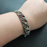 Tibetan Silver Dragon Head Bracelet Bangle Gift