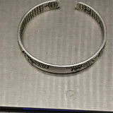 Tibetan Silver Inlaid Guan Jing Bracelet Bangles Charm Jewelry