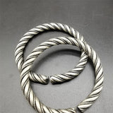 Handmade Tibetan Silver Rotating Bracelet Bangle Charm Jewelry