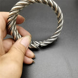 Handmade Tibetan Silver Rotating Bracelet Bangle Charm Jewelry