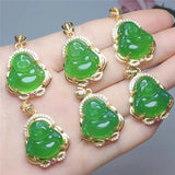 Chalcedony Buddha Necklace Pendant Personalized Jewelry Men Women Couple Gift