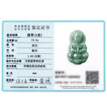 Hand Carved Jade Guanyin Buddha Emerald Necklace Pendant
