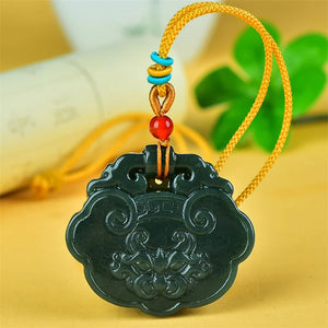 MaiChuang Cyan Jade Animal Pendant necklace charm couple jewelry Gift