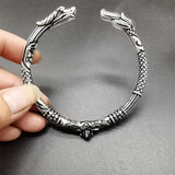 Tibetan Silver Chalcedony Bracelet Bangles Men Women Gift