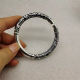 Tibetan Silver Dragon Bracelet Bangle Charm Jewelry Men Women Gift