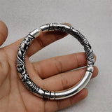 Tibetan Silver Dragon Bracelet Bangle Charm Jewelry Men Women Gift