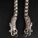 Tibetan Silver Inlaid Faucet Bracelet Bangles Personality Jewelry