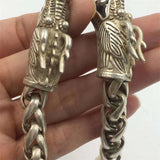 Tibetan Silver Inlaid Faucet Bracelet Bangles Personality Jewelry