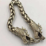Tibetan Silver Inlaid Faucet Bracelet Bangles Personality Jewelry