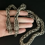 Tibetan Silver Inlaid Faucet Bracelet Bangles Men Women Couple Gift