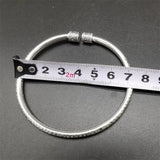 Tibetan Silver Heart Sutra Bracelet Bangles
