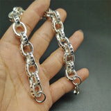 Tibetan Silver Inlaid Punk Bracelet Bangles Personality Jewelry