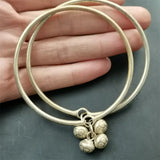 Tibetan Silver Inlaid Bracelet Bangles Men Women Gift