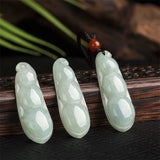 Maichuang Fudou Beans Emerald Necklace Pendant Jewelry Men Women Couple Gift