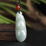 Maichuang Fudou Beans Emerald Necklace Pendant Jewelry Men Women Couple Gift