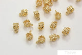 Copper Plated Leaf Lace Band Ring DIY Ear Stud Bracelet Necklace Accessories