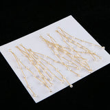 Copper Wire Pearl Woven Branches Tassels DIY Ear Stud Hairpin