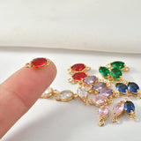 Crystal Zircon Ellipse Double Hanging Earrings Bracelets Necklace