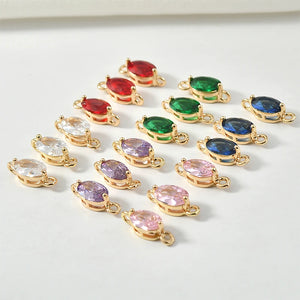 Crystal Zircon Ellipse Double Hanging Earrings Bracelets Necklace