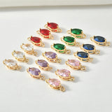 Crystal Zircon Ellipse Double Hanging Earrings Bracelets Necklace