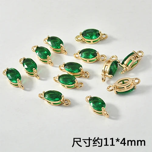 Crystal Zircon Ellipse Double Hanging Earrings Bracelets Necklace