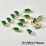 Crystal Zircon Ellipse Double Hanging Earrings Bracelets Necklace