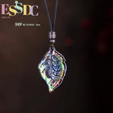 Crystal Leaf Necklace - Changes with Body Temperature