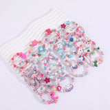 20Pcs/Set Unicorn Mermaid Flower Wooden Bracelets for Kids